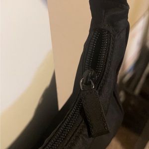 Prada Mini Hobo Tessuto Nylon Black Pouchette.